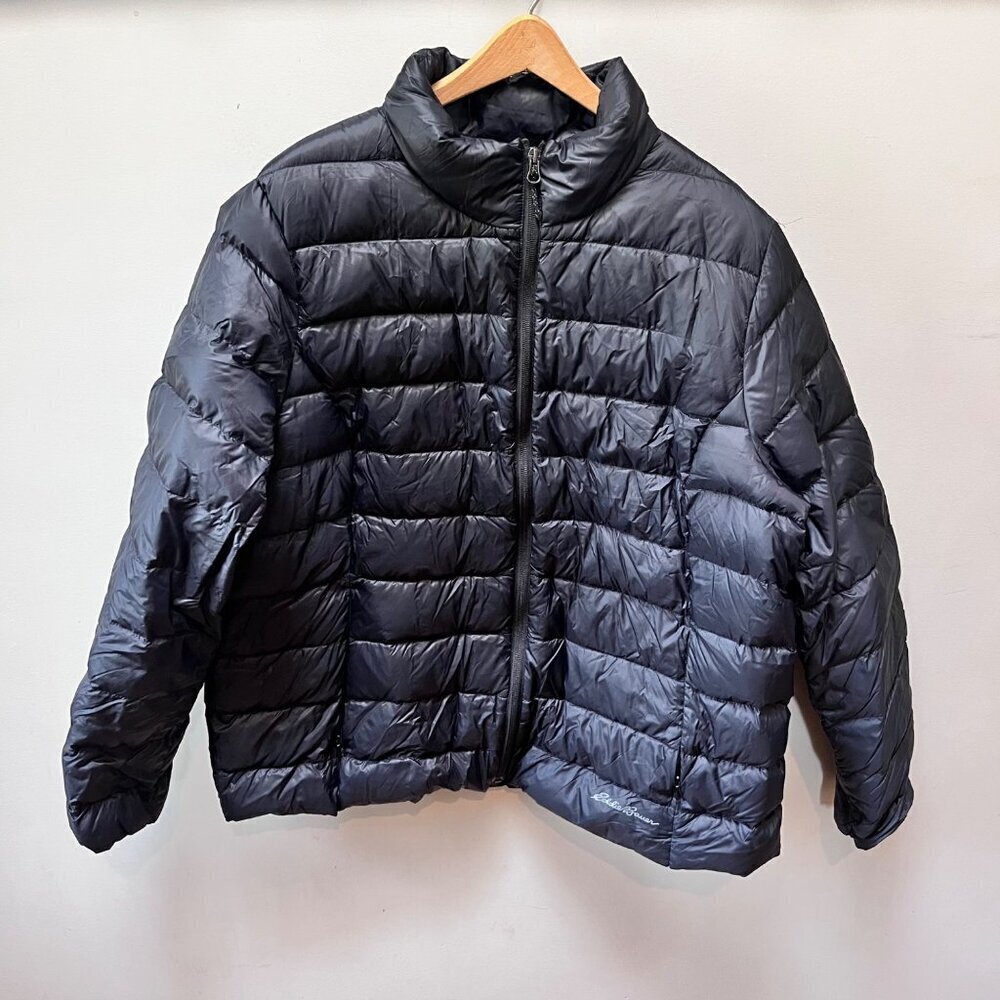 Eddie Bauer's women's Down filled Black Puffer Jacket Size XXL